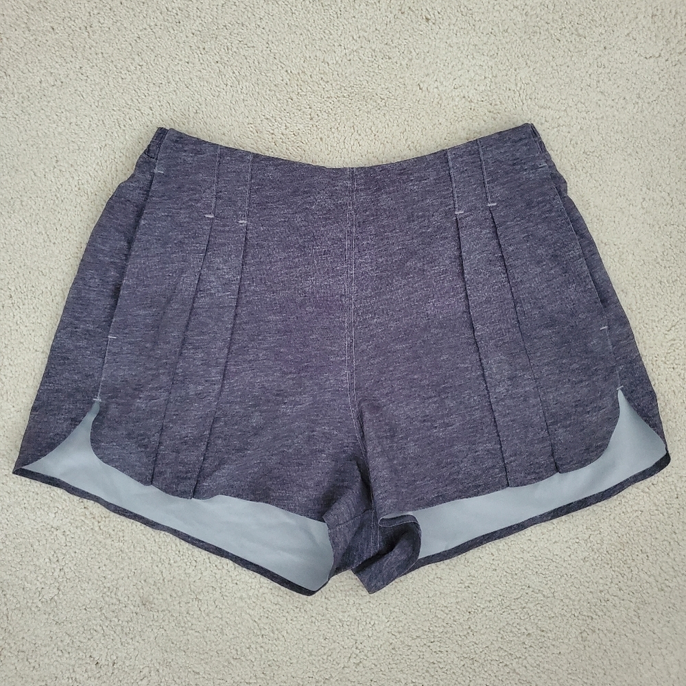 Lululemon &go Endeavor Shorts in Heathered Gray sz4